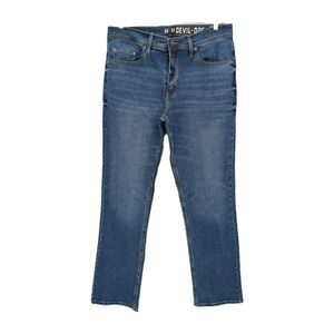 Devil Dog Jeans 34 X 34 Mens Boot Cut Dungarees Blue Denim Casual Stretch DD6002